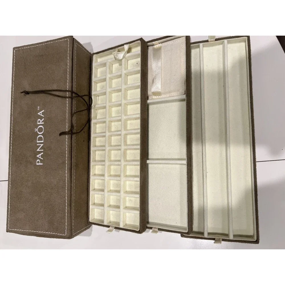 Pandora Jewelry Storage Organizer Box Three Tiers Superb Condition